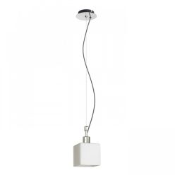   RENDL DADOS NEW függö lámpa opál üveg/króm 230V E27 28W