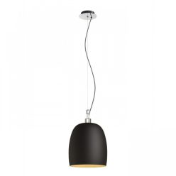 RENDL COROA NEW 28 függö lámpa fekete króm 230V E27 53W