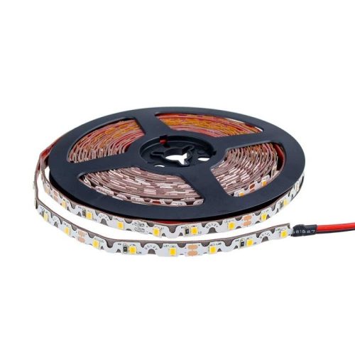 Optonica beltéri hajlítható SMD2835 LED szalag 12V 864lm/m 3000K meleg fehér 60LED/m 7,2W/m IP20 120° 4542